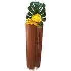 Vaso De Chão Decorativo Grande Torre - Marrom 60x20cm