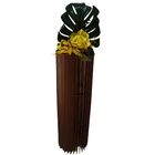 Vaso De Chão Decorativo Grande Torre - Preto 60x20cm