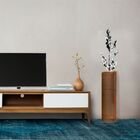 Vaso De Chão Decorativo Grande Torre - Preto Kit Com 2 - 70x2