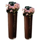 Vaso De Chão Decorativo Grande Torre - Preto Kit Com 2 - 70x2