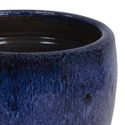 Vaso de Chão Extra Grande em Cerâmica 60x46cm Azul Toscano Bella Art Vetrificados