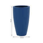 Vaso de Chão Extra Grande em Plástico 51x29cm Azul Macaúba Linha Vietnamita Vasap
