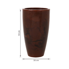 Vaso de Chão Extra Grande em Plástico 53x30cm Rusty Verona Vasart