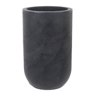 Vaso de Chão Extra Grande em Plástico 63x40cm com Prato Preto Decô Vasart
