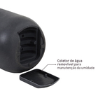 Vaso de Chão Extra Grande em Plástico 63x40cm com Prato Preto Decô Vasart