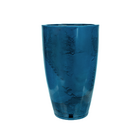 Vaso de Chão Extra Grande em Plástico 65x41cm com Prato Azul Amsterdã Floridis
