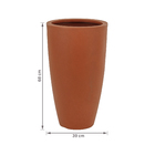 Vaso de Chão Extra Grande em Plástico 68x39cm Terracota Linha Vietnamita Vasap