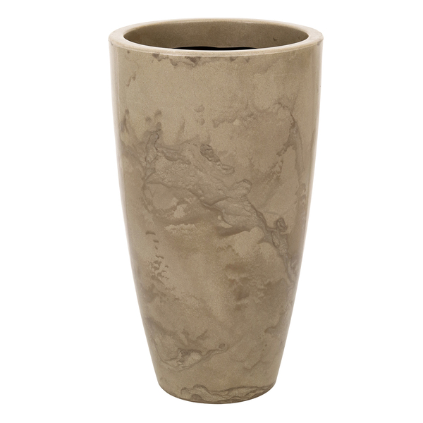 Vaso de Chão Extra Grande em Plástico 70x40cm Camurça Verona Vasart