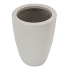 Vaso de Chão Grande em Plástico 31x24cm Branco Mármore Linha Vietnamita Vasap