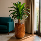 Vaso de Chão Jumbo (acima de 71cm) Cerâmica Moderno 70x47 Pérola