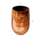 Vaso de Chão Jumbo (acima de 71cm) Cerâmica Moderno 70x47 Pérola