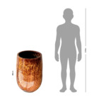 Vaso de Chão Jumbo (acima de 71cm) Cerâmica Moderno 80x51 Pérola