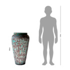 Vaso de Chão Jumbo (acima de 71cm) Cerâmica Moderno 90x37 Camaleon
