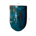Vaso de Chão Jumbo (acima de 71cm) Cerâmica Moderno 80x51 Azul Petróleo