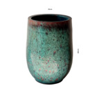 Vaso de Chão Jumbo (acima de 71cm) Cerâmica Moderno 80x51 Verde Musgo