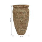 Vaso de Chão Jumbo em Cerâmica 120x61cm Bege Doha Bella Art Vetrificados