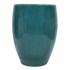 Vaso de Chão Jumbo em Cerâmica 83x56cm Verde Toscano Bella Art Vetrificados