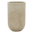 Vaso de Chão Jumbo em Plástico 80x50cm com Prato Camurça Decô Vasart