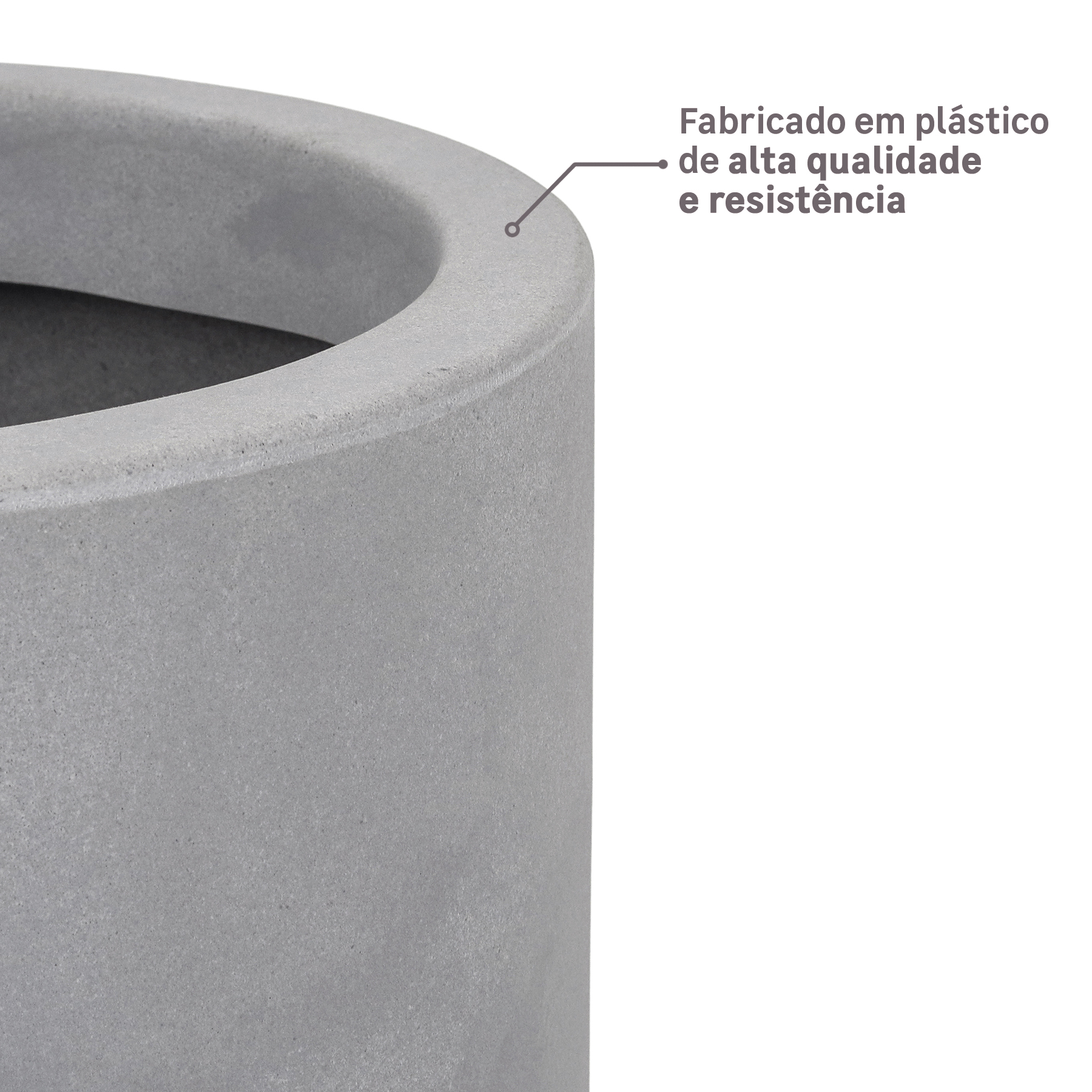 Vaso de Planta com Prato Decô da Vasart: Fabricado em plástico de alta qualidade e resistência