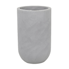 Vaso de Chão Jumbo em Plástico 80x50cm com Prato Cimento Decô Vasart