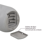 Vaso de Chão Jumbo em Plástico 80x50cm com Prato Cimento Decô Vasart