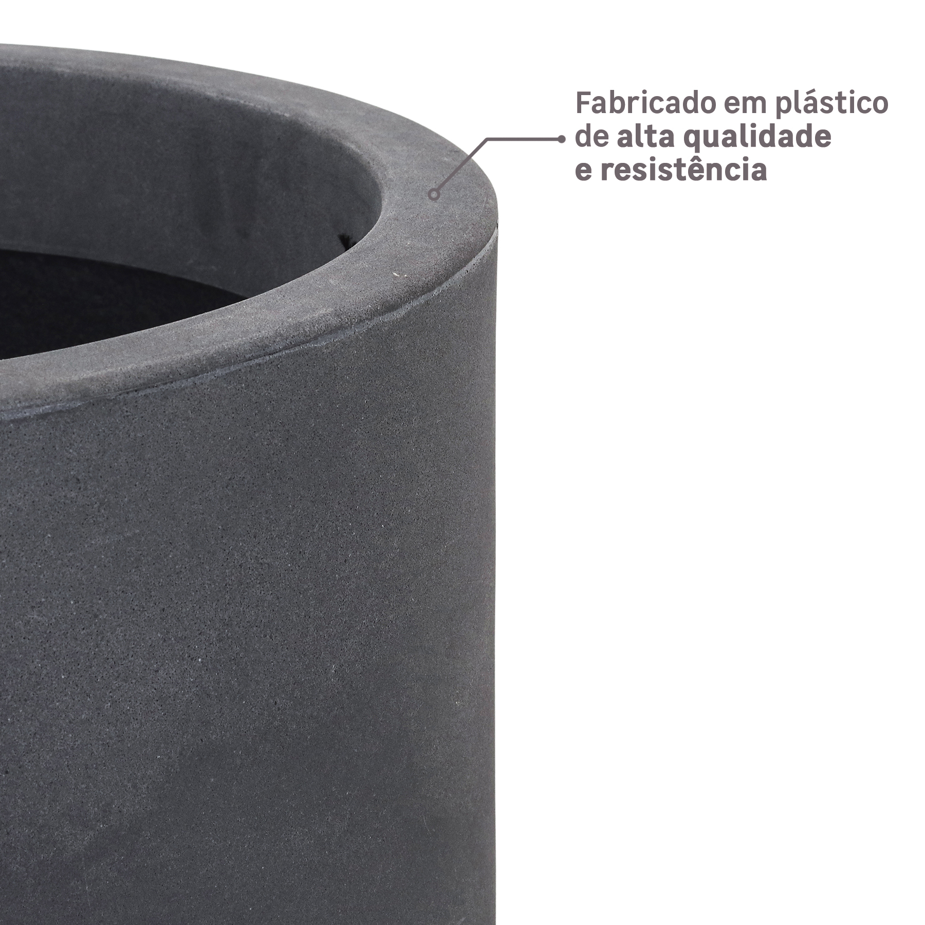 Vaso de Planta com Prato Decô da Vasart: Fabricado em plástico de alta qualidade e resistência