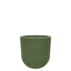 Vaso de Chão Médio Plástico  29x29cm com Prato Verde Artstone  SP27 Vasart