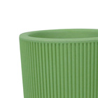 Vaso de Chão Médio Plástico  37x37cm com Prato Verde Caipirinha SP27 Vasart