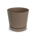 Vaso de Chão Pequeno Plástico  14,5x15cm com Prato Areia  RIO Vasart