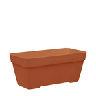 Vaso de Chão Pequeno Plástico  17x40cm Terra  SAMPA Vasart