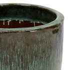 Vaso de Chão Vietnamita Grande em Cerâmica 50x35cm Verde Clássico Ts Brasil