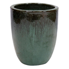 Vaso de Chão Vietnamita Grande em Cerâmica 50x35cm Verde Clássico Ts Brasil