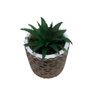 Vaso De Cimento Com Estampa Geométrica