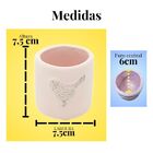 Vaso De Cimento Vintage Passáro Rosa - Estilo Barro