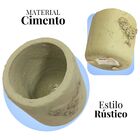 Vaso De Cimento Vintage Passáro Verde - Estilo Barro