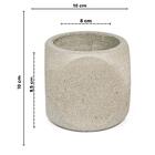 Vaso De Concreto Artesanal Decorativo Dado 10cm Cinza