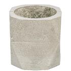 Vaso De Concreto Artesanal Decorativo Geometric 9,7cm Cinza