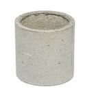 Vaso De Concreto Artesanal Decorativo Redondo 7,2cm Cinza