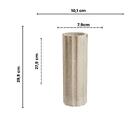 Vaso De Concreto Decorativo Listras 29,9cm G Cinza Linha Eco