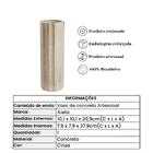 Vaso De Concreto Decorativo Listras 29,9cm G Cinza Linha Eco