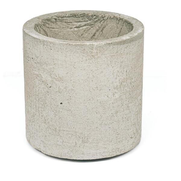 Vaso De Concreto Decorativo Redondo 9,7cm Cinza Linha Eco