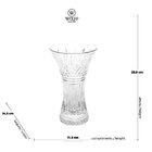 Vaso De Cristal Lys 15x10x24cm