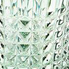 Vaso De Cristal Queen 16x10x30cm Verde