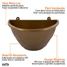 Vaso De Flor Para Parede Meia Lua Jardim Vertical 4 Peças - M