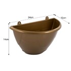 Vaso De Flor Para Parede Meia Lua Jardim Vertical 4 Peças - M
