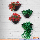 Vaso De Flor Para Parede Meia Lua Jardim Vertical 4 Peças - P