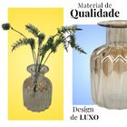 Vaso De Luxo Em Vidro Metalizado Cor Ambar