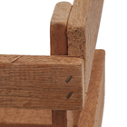 Vaso de Madeira Vazado Marrom 18x18cm Massol