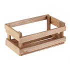 Vaso de Madeira Vazado Marrom 18x32cm Massol