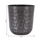 Vaso de Metal Mayren Chumbo 13x12cm Ts Brasil